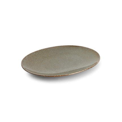 Cirro Placa plana Oval 24 cm - Verde Multi