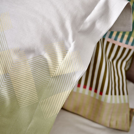 Dekbedovertrek HAPPY SLEEP Smoke Green 140x220 cm (satijnkatoen)
