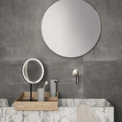 RIM wandspiegel White 50 cm (gerookt glas)