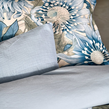 PURA 66 COPERTURA QUIVET POLVERE BLUE 140X220 CM