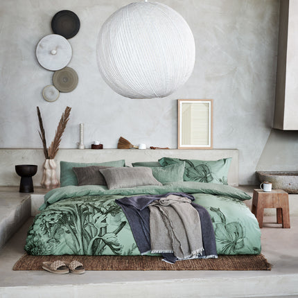 Kussensloop PURITY 79 Smoke Green 40x55 cm (linnen / katoen)