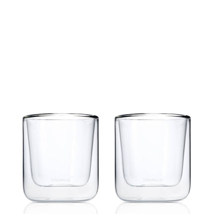 Double -walled glass Nero coffee (set/2)