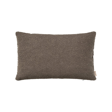 Boucle -Kissenbedeckung Espresso 30x50 cm
