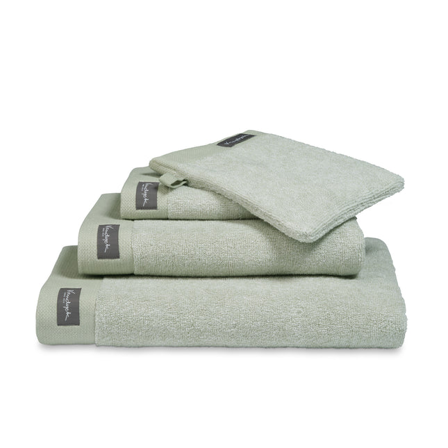HOME gastendoek Mouliné Smoke Green (set/6)