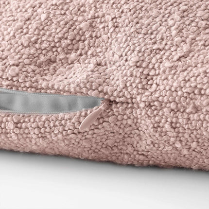 Cubierta de cojín de boucle Misty Rose 30x50 cm