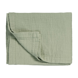 Pure 68 a cuadros/colchas de 160x250 cm de humo verde (algodón)