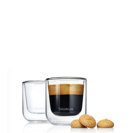 Double -walled glass Nero Espresso (set/2)