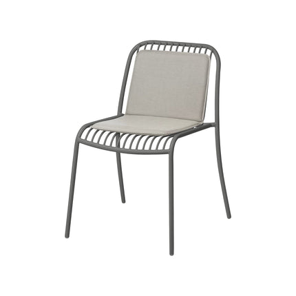 Sedia da giardino yua filo granito grigio