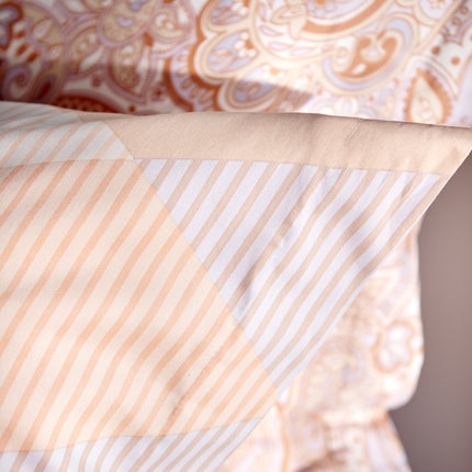 Dekbedovertrek HAPPY FEVER Apricot Blush 200x220 cm (satijnkatoen)