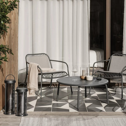 YUA WIRE loungestoel Granite Grey