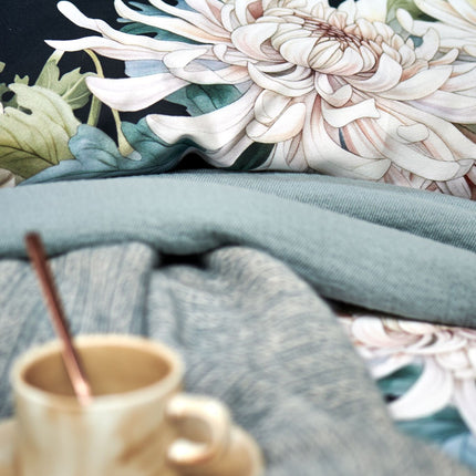 Copripiumino FLORAL BLISS Blu Inchiostro 140x220 cm