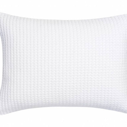 Casa de almohada de pique de casa Blanco 40x55 cm