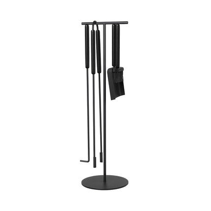 Ashi 5-teiliger Kamin Set Black Eiche