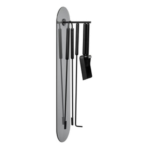 ASHI 5-delige openhaardset wand Black Oak