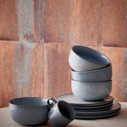 RELIC II serveerschaal 28 cm blauw