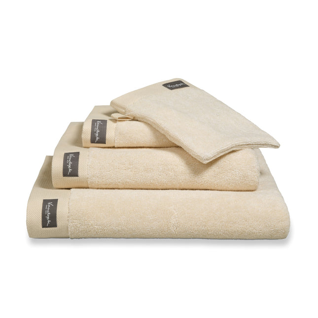 HOME gastendoek Mouliné Bleached Sand (set/6)