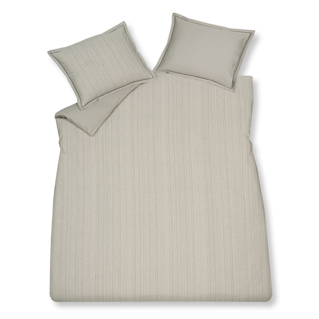 Housse de couette PURE 72 Gris froid 140x220 cm (lin/coton)