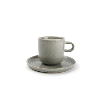 Meridian Kop and Dish 240 ml light green (set/4)