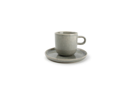 Meridian Kop and Dish 240 ml light green (set/4)