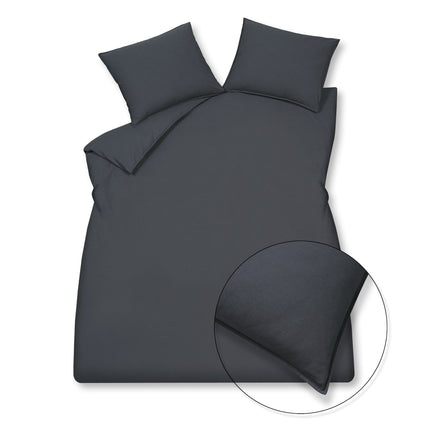 Taie d'oreiller en coton lavé 60x70 cm encre bleue (coton)