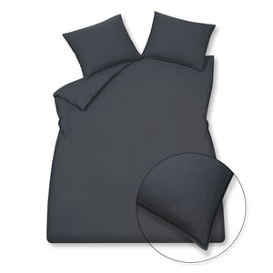 Funda de almohada de algodón lavada 60x70 cm de tinta azul (algodón)