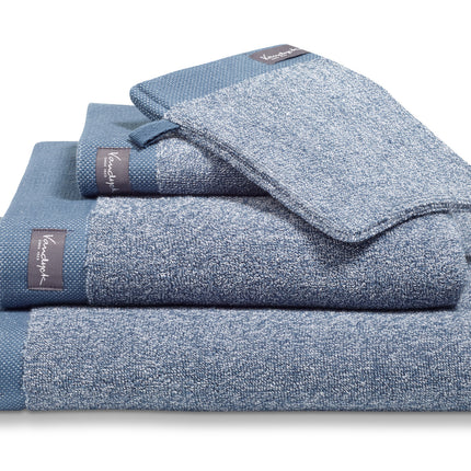 Pakketdeal: 4x washand HOME Mouliné Vintage Blue