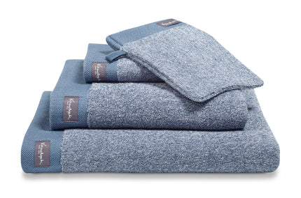Pakketdeal: 4x washand HOME Mouliné Vintage Blue