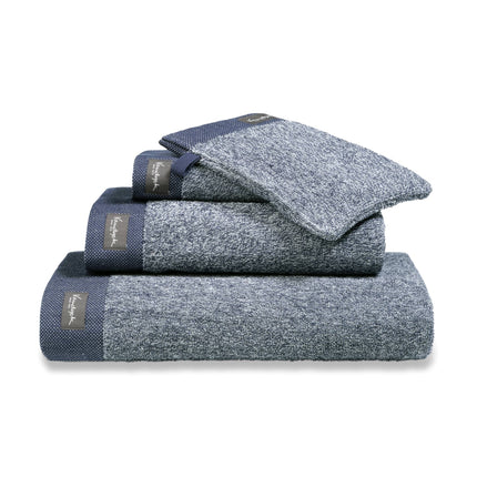 Handdoek 60x110 cm HOME Mouliné Blue Ink-199 (set/3)