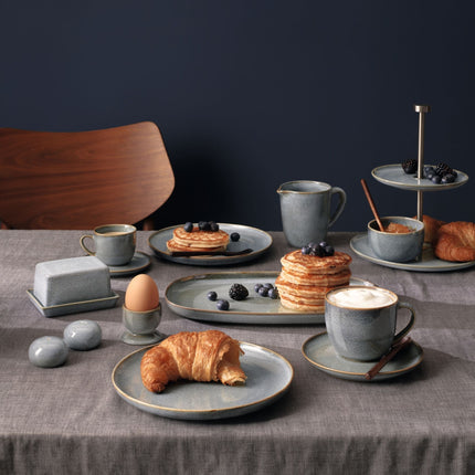 SAISONS espressokop en schotel Denim