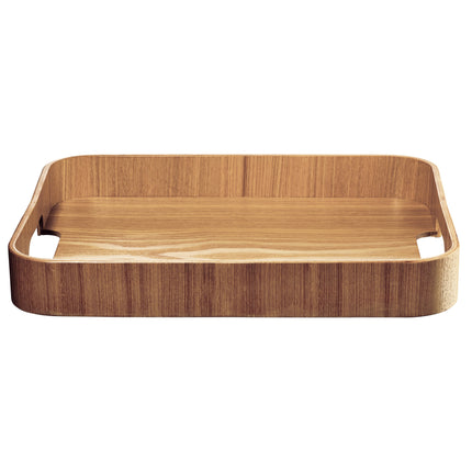 Rettangolo del vassoio in legno 35 x 27 cm