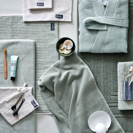 Towel Home Petit Ligne Smoke Green