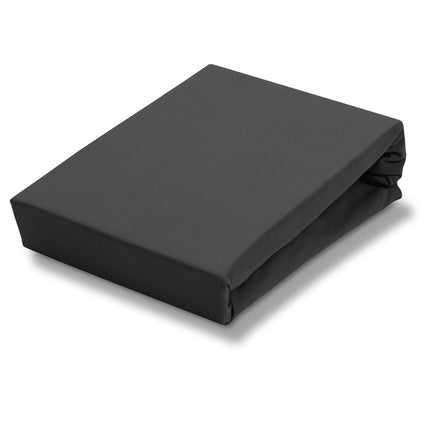 JERSEY SOFT splittopper hoeslaken Off Black