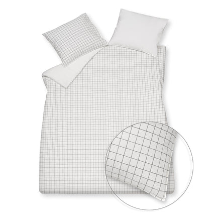 Copertura del piumone Pure 54 antracite 240x220 cm (Percalk Cotton)