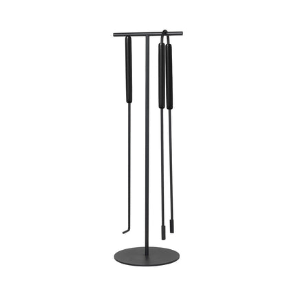 Ashi 3-teiliger Kamin Set Black Eiche