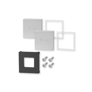 CARVO muurbeugel (mat rvs) set/2 stuks