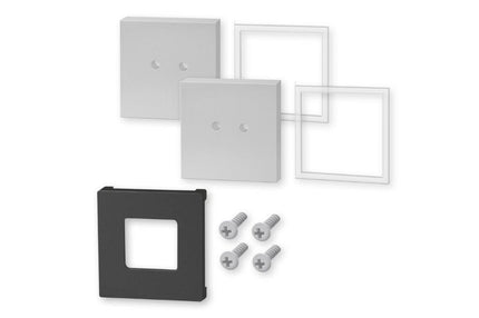 CARVO muurbeugel (mat rvs) set/2 stuks