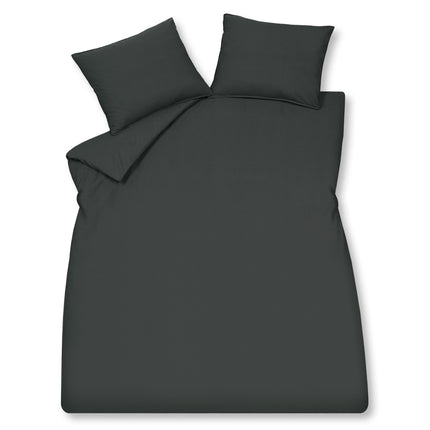 Wäsche Baumwollduvet Cover 140x220 cm von schwarz (Baumwolle)