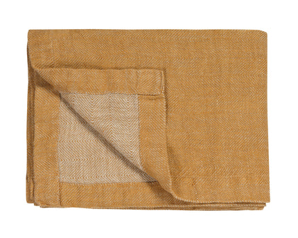 PURE 52 plaid/sprei 160x250 cm Sandy Gold (linnen)