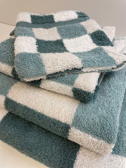 Pakketdeal: 6x gastendoek BOSTON Mineral Blue
