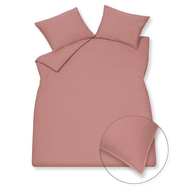VASKET BOMULD dynebetræk 200x220 cm Ash Rose (bomuld)