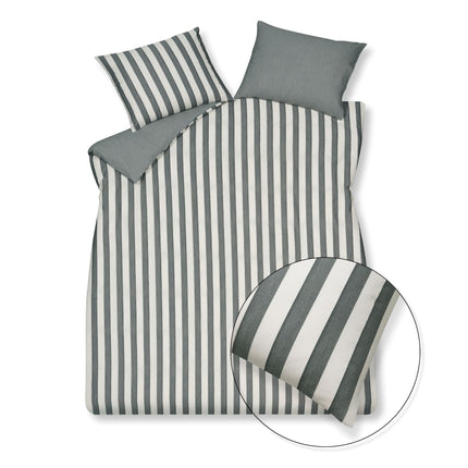 Dekbedovertrek HOME 97 Off Black 140x220 cm (katoen / tencel)