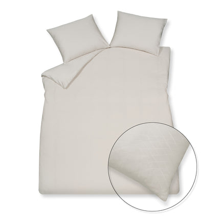 Dekbedovertrek PURITY Monaco Cream Tan 200x220 cm (satijnkatoen)