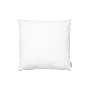 Cubierta de cojín de boucle lirio blanco 40x40 cm
