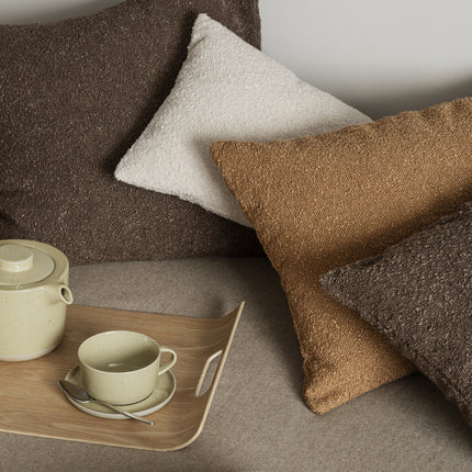 Boucle -Kissenbedeckung Espresso 40x40 cm
