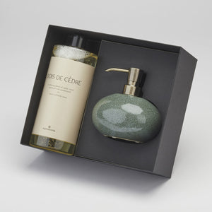 Dispensatore di sapone Ugo Foresta di sapone da regalo e sapone di Parigi Bois de Cèdre