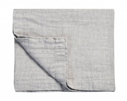 Pure 22 Plaid/Betspannung 180x260 cm Grey-011 (Baumwolle/Leinen)