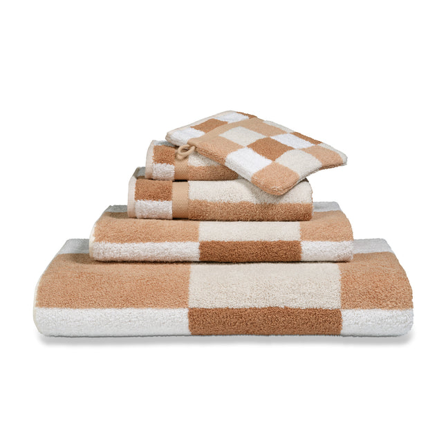 Restant: Badlaken BOSTON Praline 90x195 cm