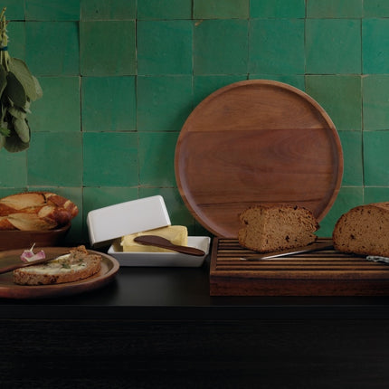 WOOD Dark bord 25 cm