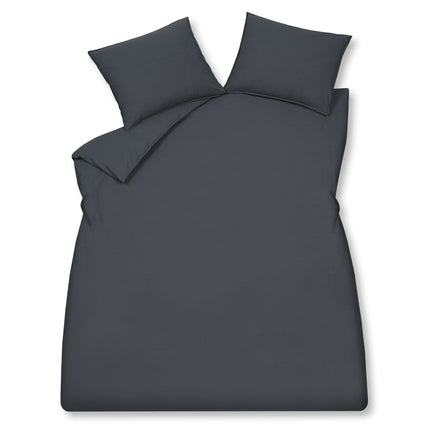 Taie d'oreiller en coton lavé 60x70 cm encre bleue (coton)