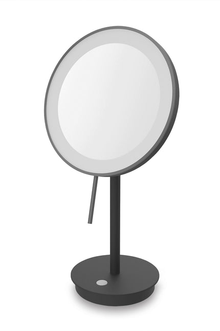 Alona led maquillaje espejo de pie (negro)